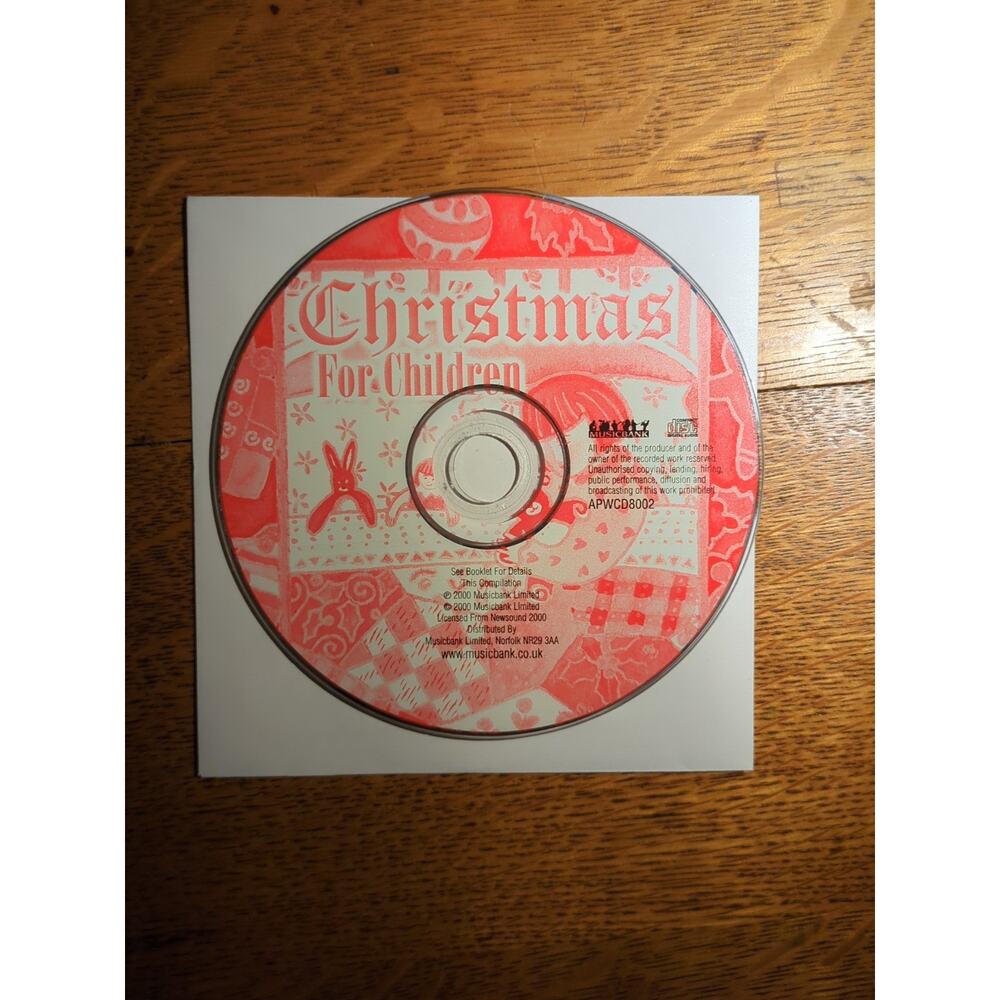 Christmas for Children - 2000 - CD - 20 All Time Childrens Christmas Disc Only